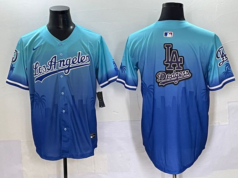 Men 2025 Los Angeles Dodgers Blank Blue Game Nike MLB Jersey style 62616